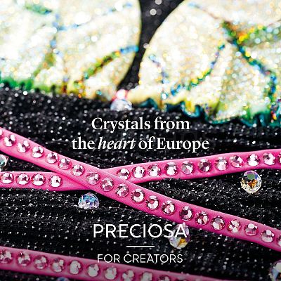Preciosa® Crystal Hotfix Flatback Stones Y-PRC-HSS10-01000-200-1
