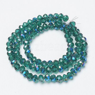 Electroplate Glass Beads Strands EGLA-A034-T2mm-I15-1