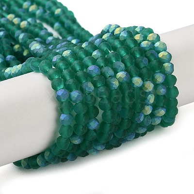 Imitation Jade Glass Beads Strands EGLA-A034-T3mm-MB18-1