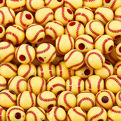 150Pcs Opaque Acrylic Round Beads MACR-PA0001-09A-1