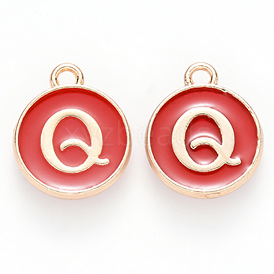 Golden Plated Enamel Alloy Charms ENAM-SZ0001-26C-Q-1