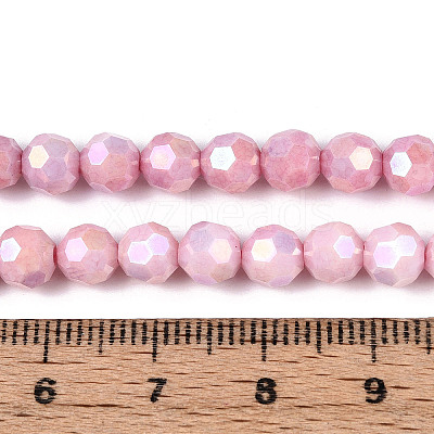 Anti-Tarnish Electroplate Glass Beads Strands EGLA-T021-6mm-15-04-1