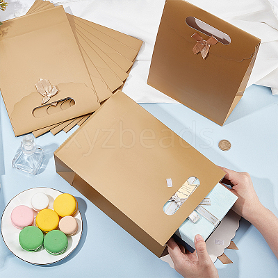 Rectangle Paper Gift Bags CARB-WH0017-14B-02-1