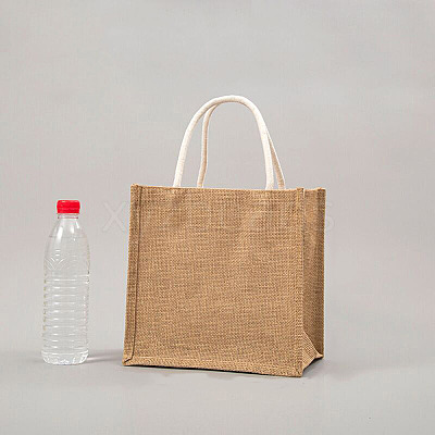 Blank Burlap Bags Totes with Handle ABAG-H111-10-1