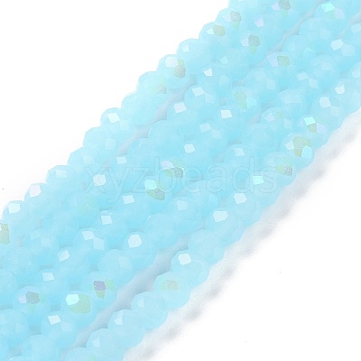 Electroplate Glass Beads Strands EGLA-A034-J10mm-L06-1