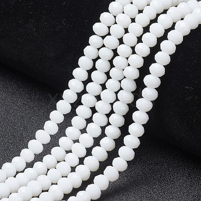 Opaque Solid Color Glass Beads Strands X1-EGLA-A034-P8mm-D01-1