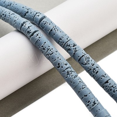 Natural Lava Rock Dyed Beads Strands G-K375-G01-01-1