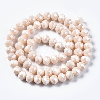 Electroplate Glass Beads Strands LS-EGLA-A034-P1mm-A17-1