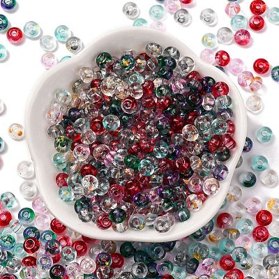 3/0 Baking Paint Transparent Colours Glass Round Beads SEED-L011-13A-01-1