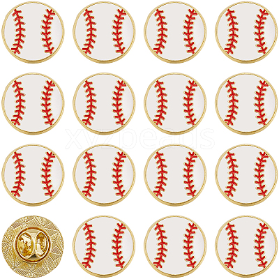 20Pcs Sport Enamel Pins JEWB-SC0001-62B-1