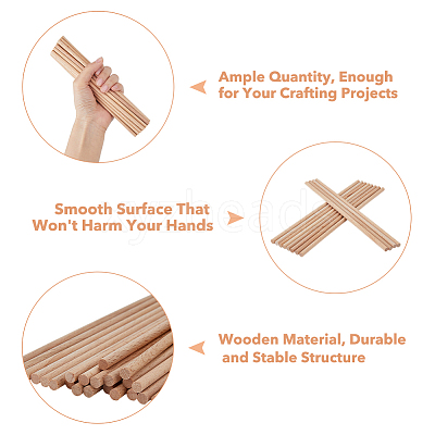 Wood Craft Sticks WOOD-WH0125-11C-1