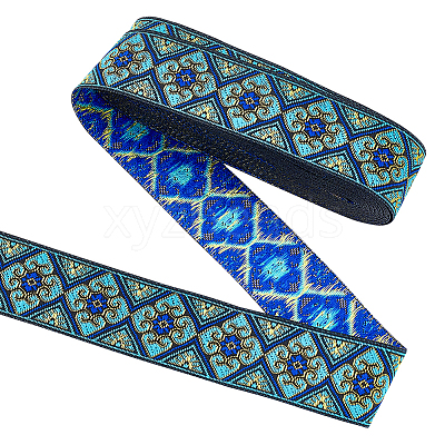 Ethnic Style Embroidery Polyester Ribbons OCOR-WH0077-29F-1