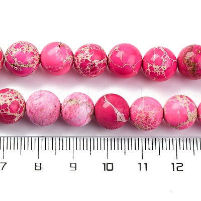 Dyed Natural Regalite/Imperial Jasper/Sea Sediment Jasper Beads Strands G-B124-C03-02-1