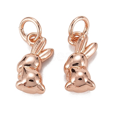 Brass Charms KK-C223-14RG-1