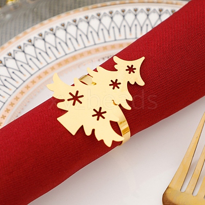 Christmas Iron & Alloy Napkin Rings XMAS-K001-02A-1