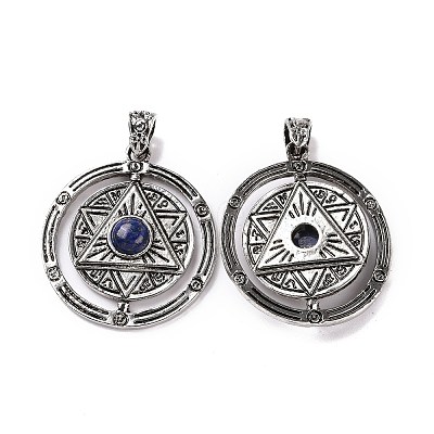 Natural Lapis Lazuli Pendants G-L524-05AS-06-1