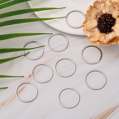 Tarnish Resistant 304 Stainless Steel Linking Rings X-STAS-T047-15A-1