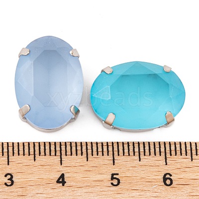 Oval Sew on Rhinestone GLAA-K069-06B-P-1