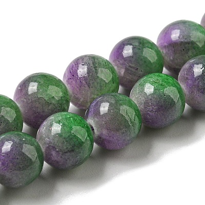 Dyed Natural White Jade Beads Strands G-F764-02F-1