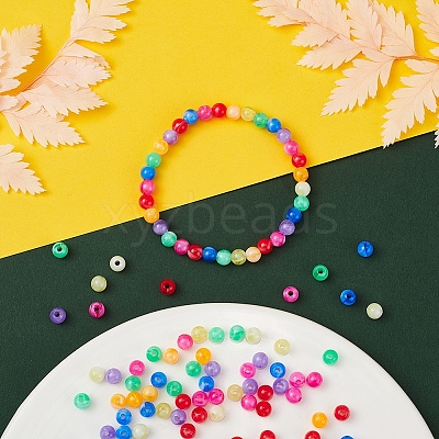 7 Style Acrylic Beads MACR-YW0001-56A-1