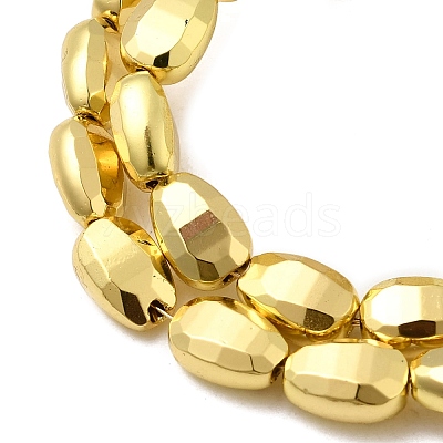 Electroplate Glass Beads Strands EGLA-F166-12G-1