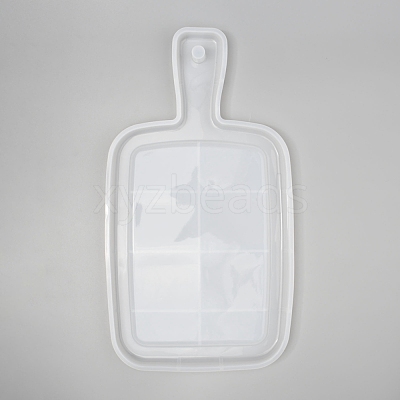 Rectangle Handle Dinner Plate Silicone Molds X-DIY-L021-59-1