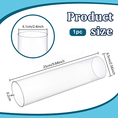 Transparent Acrylic Pipe AJEW-WH0475-51I-1
