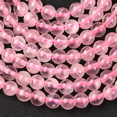 Natural Madagascar Rose Quartz Beads Strads X-G-D655-4mm-1