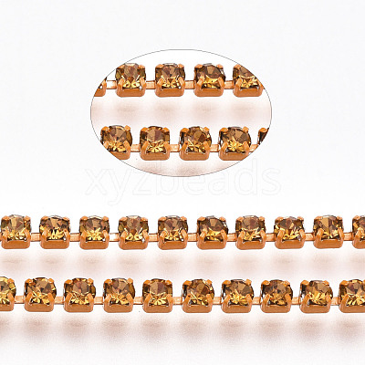 Electrophoresis Iron Rhinestone Strass Chains CHC-Q009-SS6.5-B17-1
