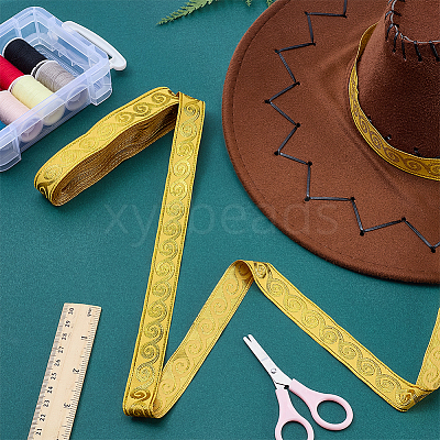Ethnic Style Polyester Ribbons OCOR-WH0082-545M-1