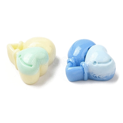 Cartoon Opaque Resin Cabochons RESI-C039-04A-1