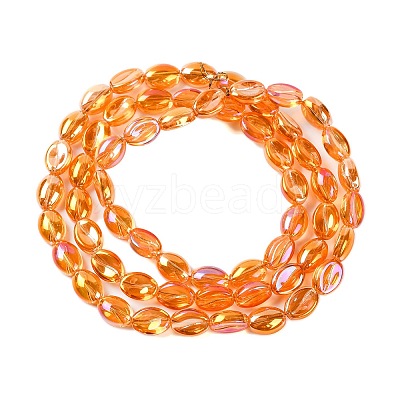Electroplate Glass Beads Strands EGLA-B005-01A-FR01-1