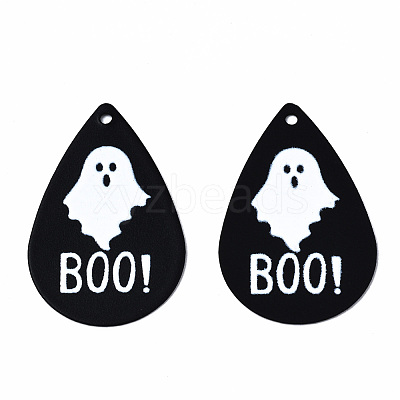 Spray Painted Iron Pendants X-IFIN-T016-64-1