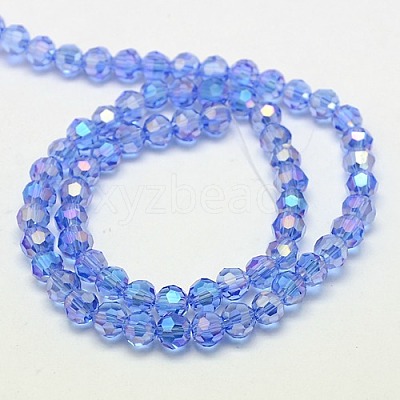 Electroplate Glass Beads Strands LS-EGLA-J042-4mm-AB02-1