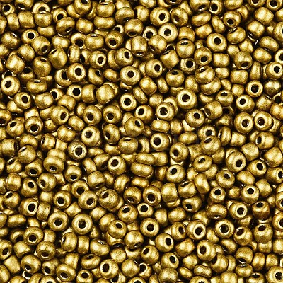 12/0 Baking Paint Glass Round Seed Beads SEED-S036-01A-06-1