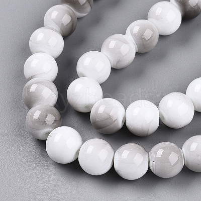 Baking Paint Glass Beads Strands DGLA-N013-10mm-01-1