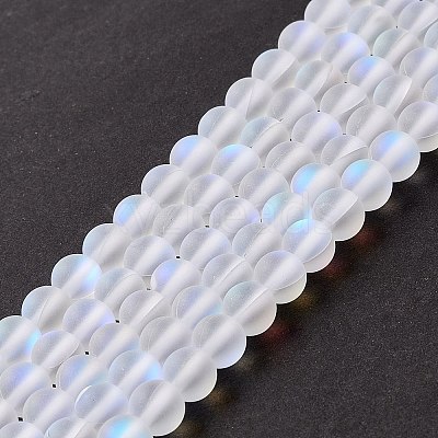Synthetic Moonstone Beads Strands G-E573-01A-08-1