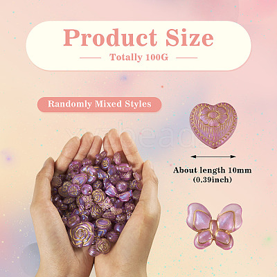 100G Transparent Acrylic Beads OACR-BT0001-05C-1