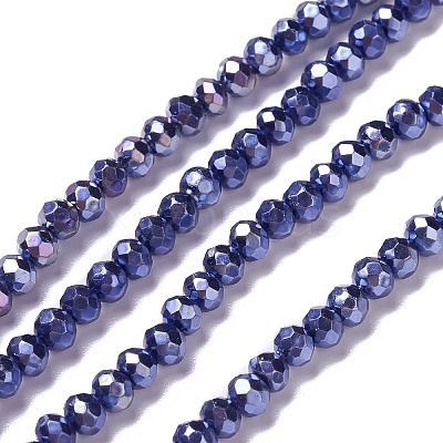 Opaque Glass Beads Strands GLAA-H022-02D-1