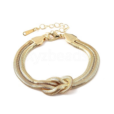 Iron Snake Chain Bracelets for Women BJEW-G744-01G-1-1