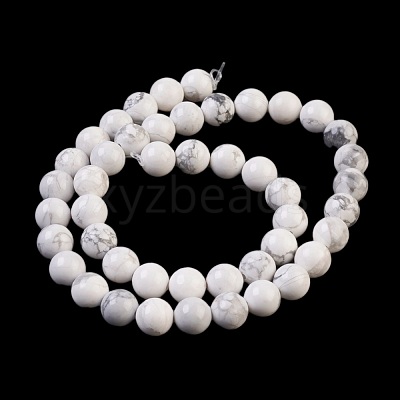Natural Howlite Beads Strands X-TURQ-G090-8mm-1