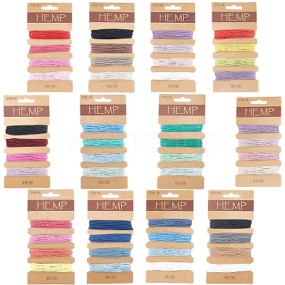 12Pcs 12 Colors Cotton Thread Sets OCOR-GF0003-06-1