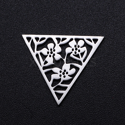 Tarnish Resistant 201 Stainless Steel Filigree Joiners Links STAS-S105-JN904-1-1
