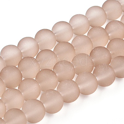 Baking Paint Transparent Glass Bead Strands GLAA-S031-4mm-26-A-1