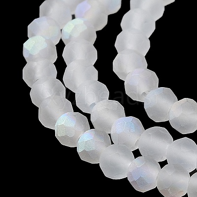 Transparent Glass Beads Strands EGLA-A044-T4mm-MB19-1