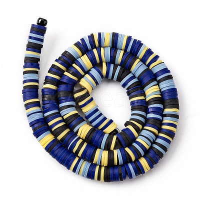 Handmade Polymer Clay Beads Strands CLAY-R089-6mm-T02B-33-1