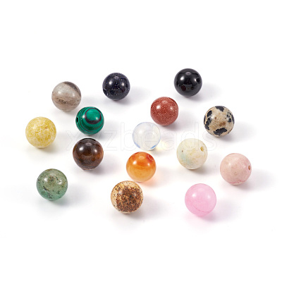 270Pcs 18 Colors Natural & Synthetic Gemstone Beads G-YS0001-09-1