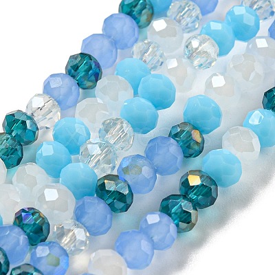 Glass Beads Strands EGLA-A034-M4mm-12-1