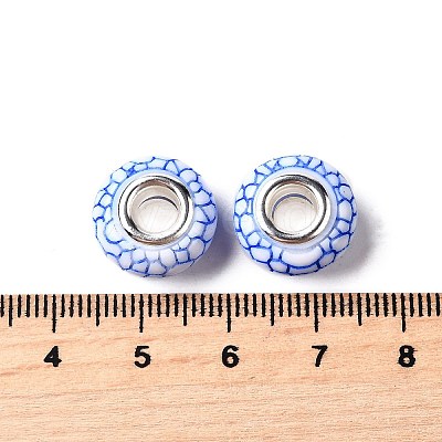 Opaque Resin European Beads RESI-C055-01G-1