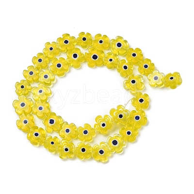 Handmade Millefiori Glass Bead Strands LAMP-J035-10mm-58-1